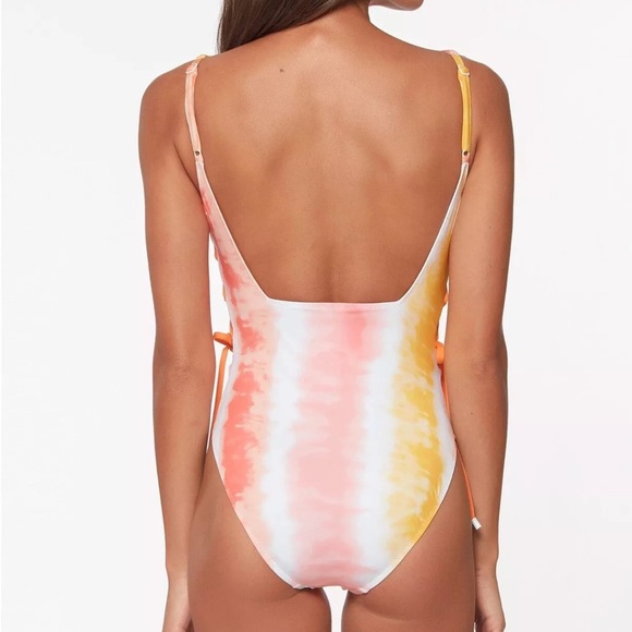 Sanctuary Womens Pink Desert Dreamer Square Neck Multicolor Swimsuit Size M - Picture 3 of 7